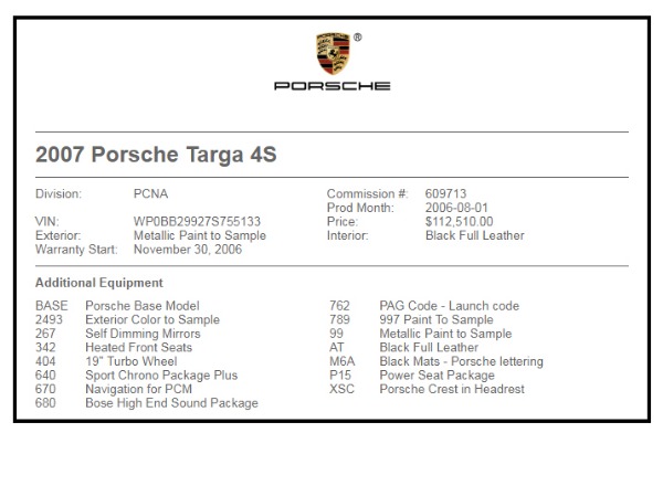 Used-2007-Porsche-911-Targa-4S-AWD