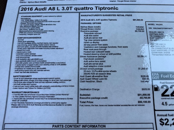 Used-2016-Audi-A8-L-30T-Quattro-Executive